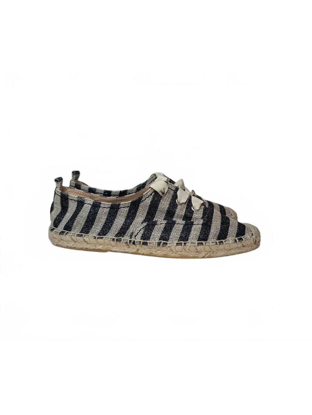 NWOT Kate Spade New York Lina Striped Metallic Espadrille Flat Size 8
